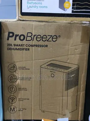 Pro Breeze 20L Smart Wi-Fi Compressor Dehumidifier With Laundry Drying