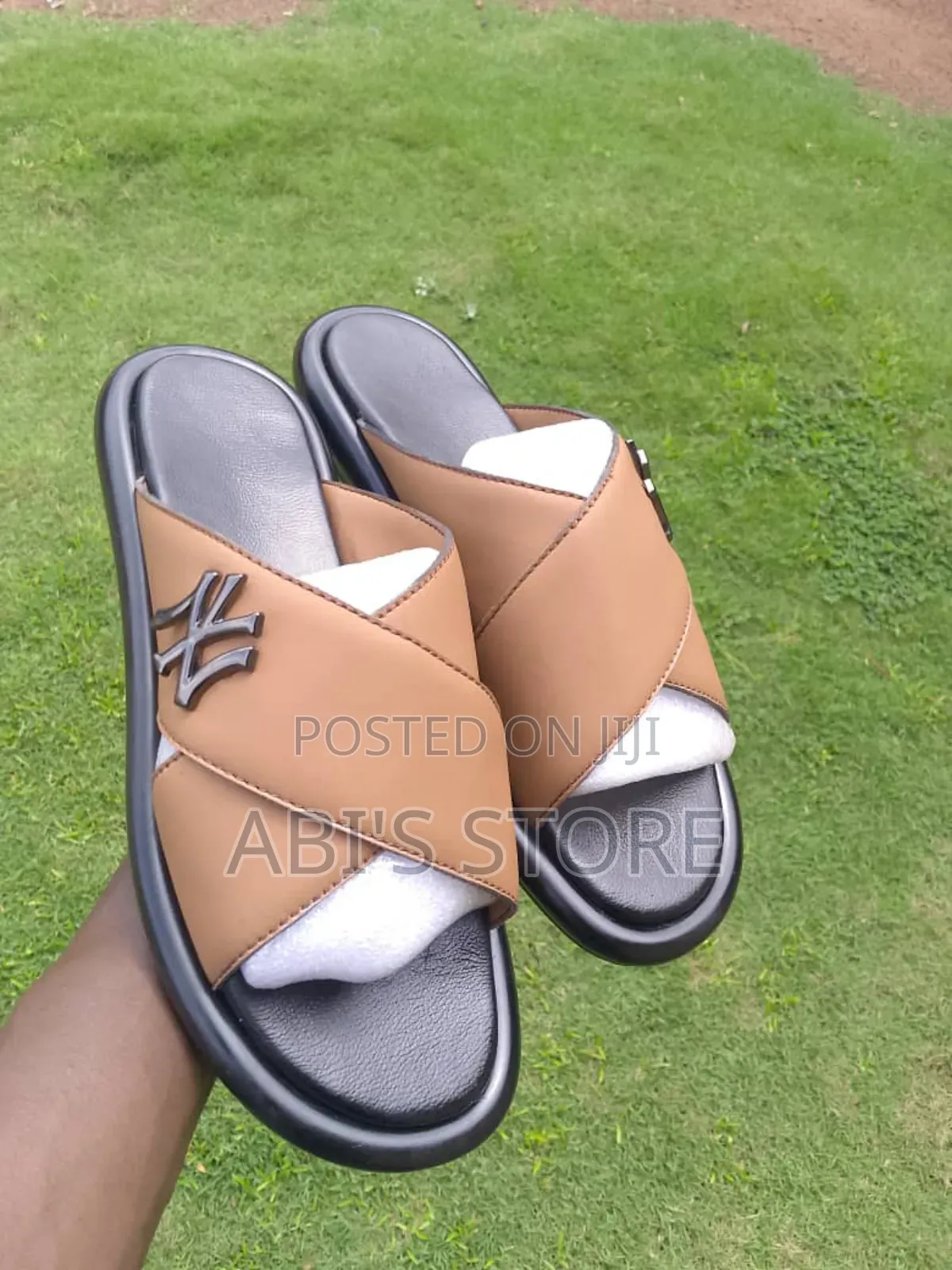 Men's Hand-Made Leather and Skin Slippers/ ABI'S STORE