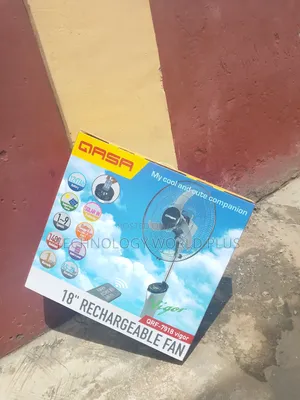 Qasa 18" Rechargeable 3 in 1 Standing Fan of " 1,400 RPM Rotation