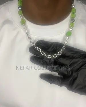 Unisex Pearl Beads Necklace