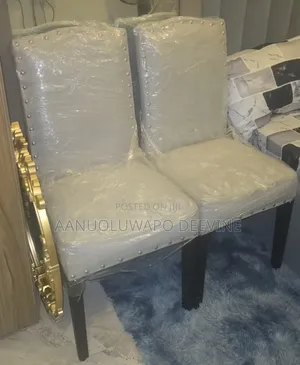 Single Quality Fabric Armless Chairs - 4pcs Available