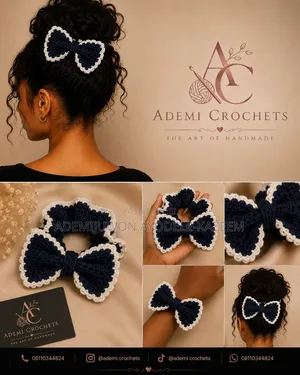 Crochet Bow Scrunchie