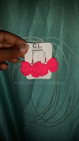 Crochet Bow Earrings