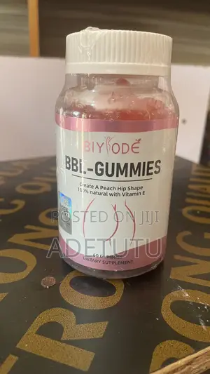 Biyode BBL Gummies – Natural Peach Hip Shape Enhancement | 60 Gummies