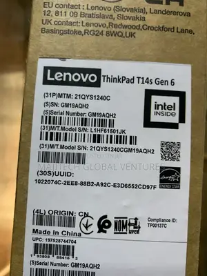 New Laptop Lenovo ThinkPad T14 32GB Intel Core Ultra 5 SSD 512GB