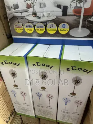 AC Dc Soalr Standing Fan 16 18 Inches