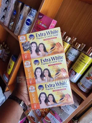 Nano Extra White Papaya and Carrot Soap 6 in 1 Pack
