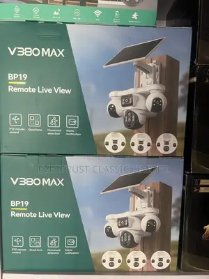 4-Lens Solar CCTV Camera