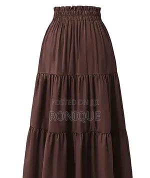 Women’s Cottage Tiered Maxi Skirt – Stylish Casual Long Skirt