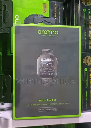 Oraimo Watch Pro AM Smartwatch OSW-811H - AMOLED Screen Health Tracker