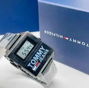 Tommy Hilfiger Linear Digital Chain Wristwatch