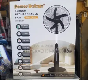 Power Deluxe Rechargeable Fan 18 Inches