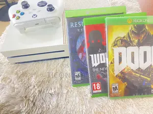 Xbox One S With Games and One Pad
