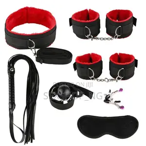 7Pcs BDSM Kit Sexual Kinky Sexual Cuffs
