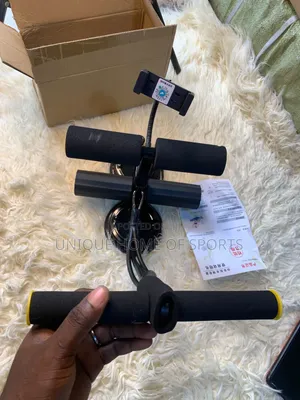 Sit Up Bar With Rope and Phone Holder