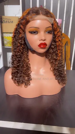 20 Inches Orange Piano Pixie Curl, With 5by5 Closure
