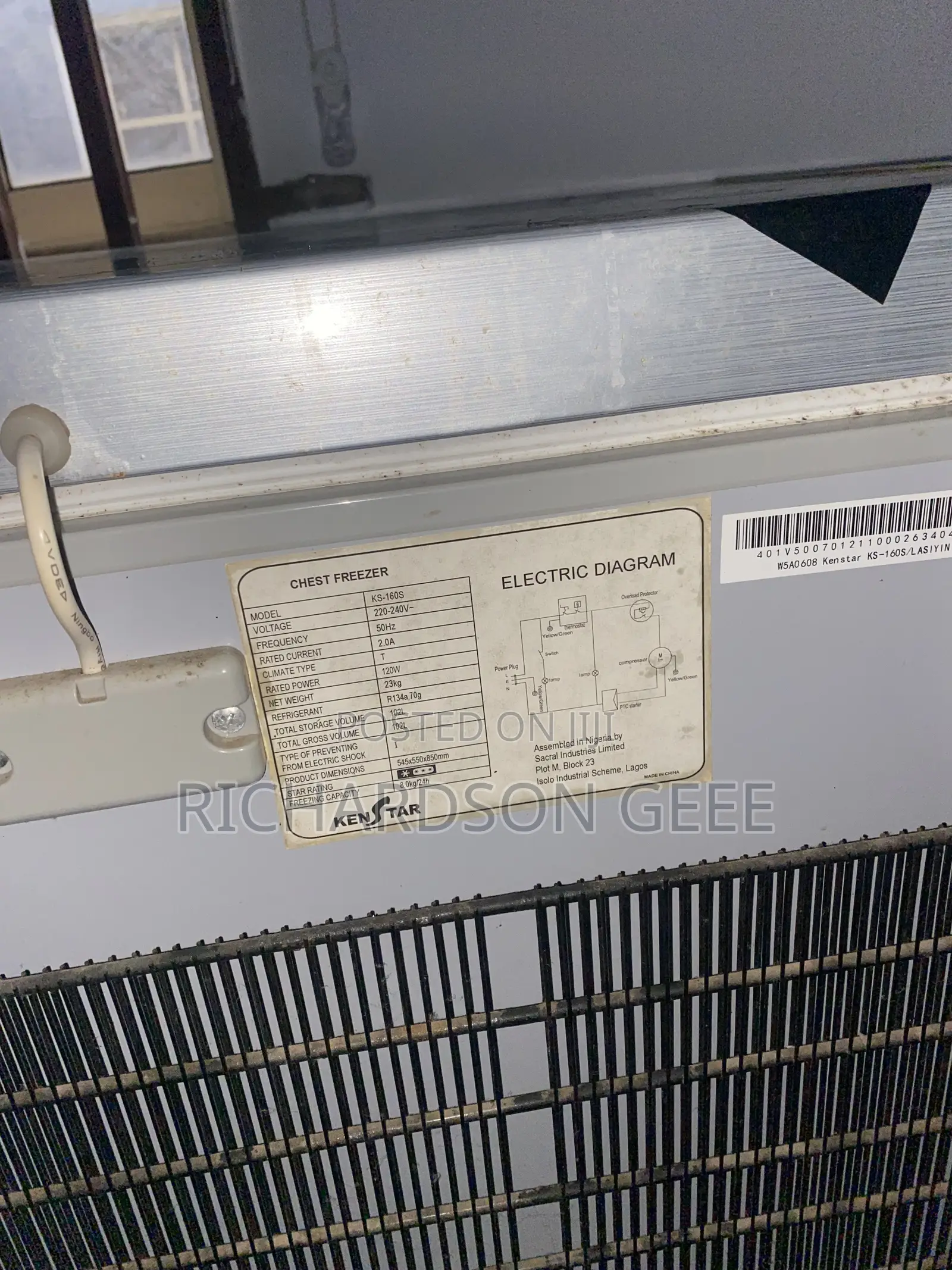 Kenstar Freezer 102l