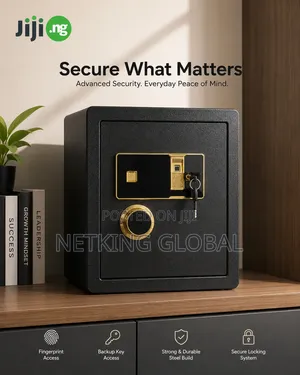 Strong Digital Security Safe Box With Backup Key Access
