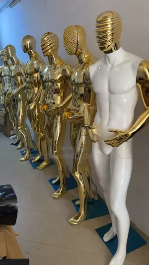 High Quality Male Luxury Chrome Display Mannequins