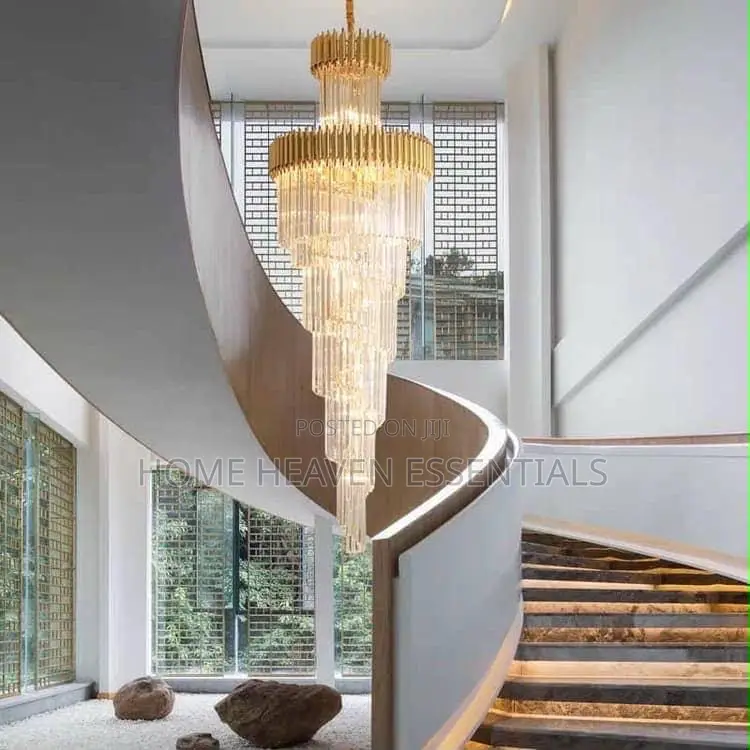 Luxury Crystal Staircase/Void Chandelier