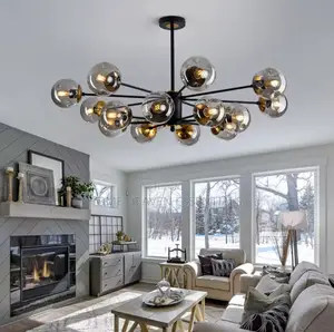 Modern Nordic Chandelier Glass Globe LED Pendant Light