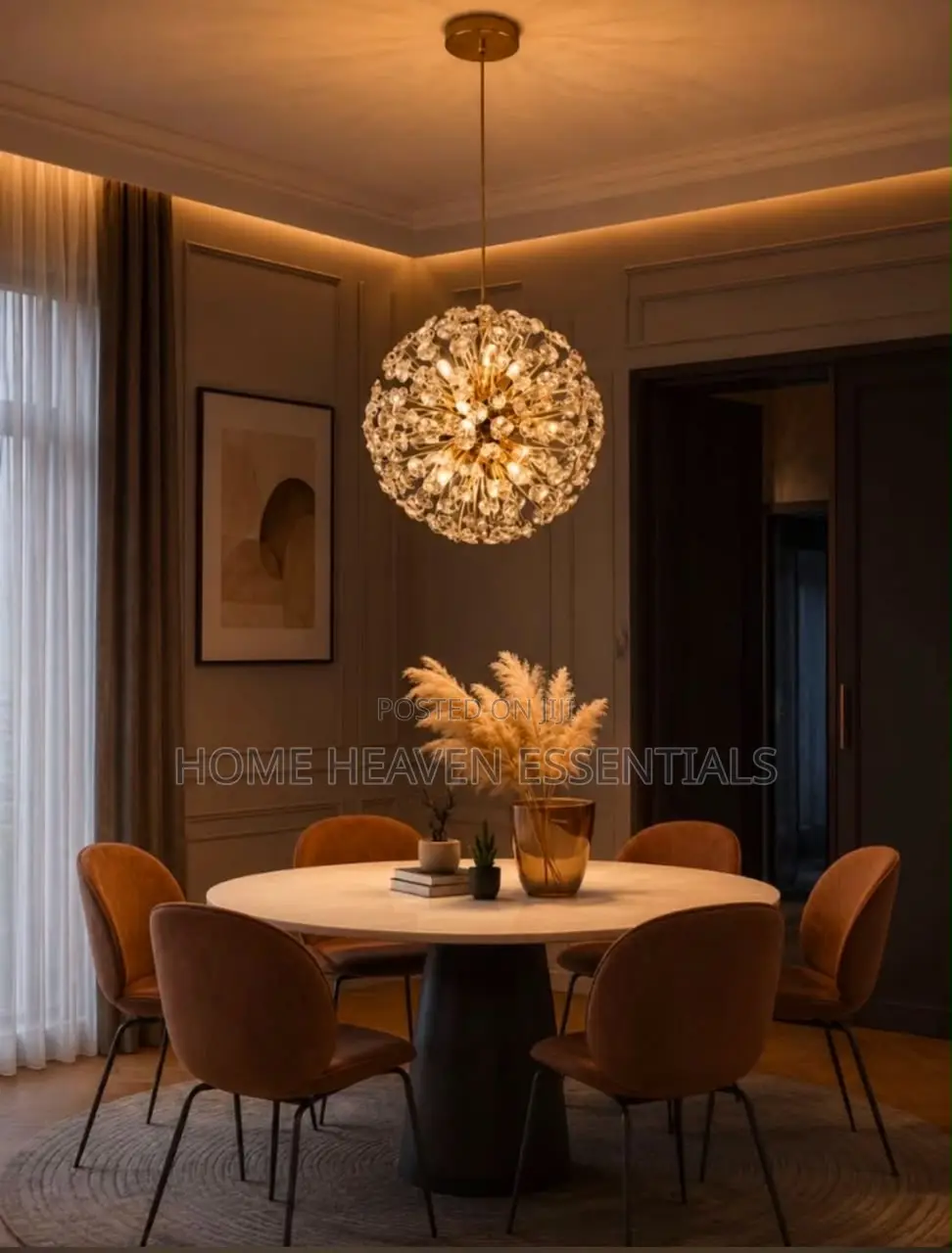 Modern Luxury Crystal Dropping Chandelier