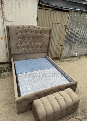 4 and Half by 6 Standard Bedframe With an Ottoman 