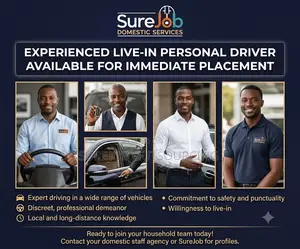 Experienced Live-in Personal Driver Available for Immediate Placement
