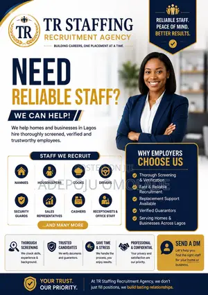 Recruitment Agency in Lagos – Hire Screened Domestic Office Staff