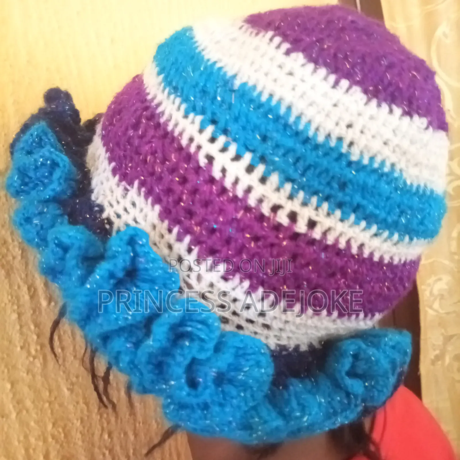 Crotchet Ruffle Hat