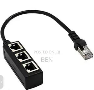 Rj45 Ethernet Network Extension 3ways Splitter Cable