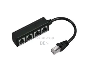 Rj45 Ethernet Network Extension 4ways Splitter Cable
