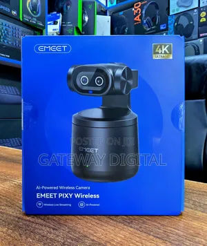 EMEET PIXY Wireless Dual-Lens AI Tracking PTZ Streaming Camera