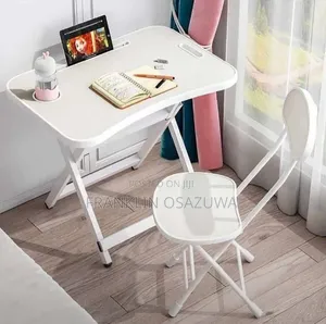 Portable Foldable Laptop Table With Foldable Chair – Study Desk