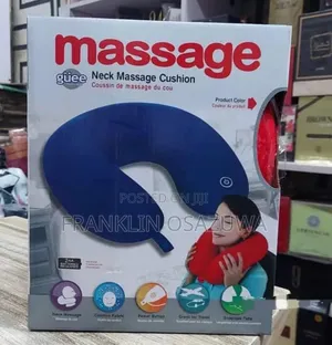U-Shaped Neck Massage Pillow Cushion Portable Vibration Neck Massager