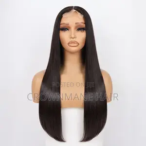 Bone Straight 28-Inch Human Hair Wig – Closure 2x6, Pay on Delivery