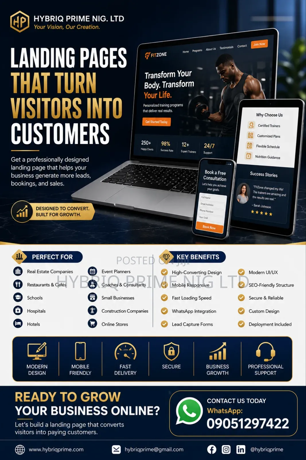 High-Converting Landing Pages