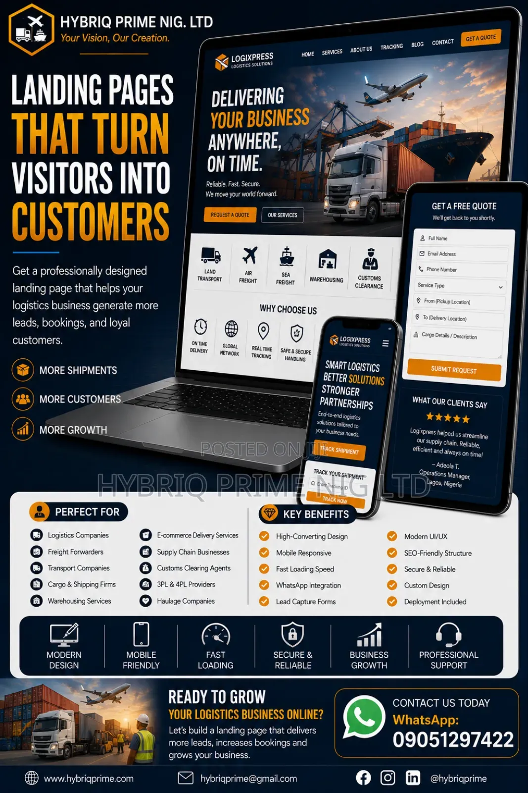 Logistics Company Website