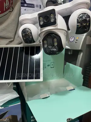 4-Lens 4G Solar Security Camera – 360° Smart Wireless CCTV