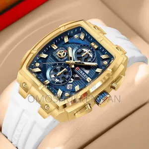 Curren Chronographic Rubber Strap Watch