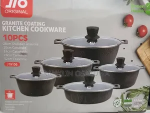 JIO Original 10-Piece Non-Stick Granite Cookware Set