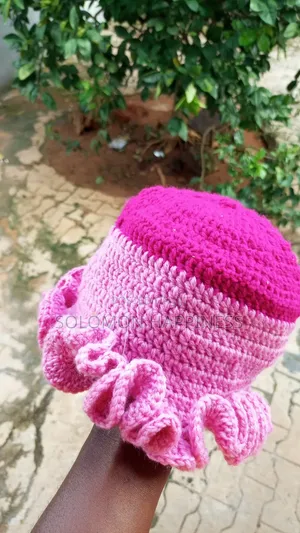 Crochet Ruffle Hat
