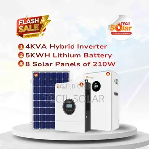 4KVA Complete Solar System | 5kWh Lithium Battery + 8 Solar Panels