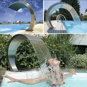 Waterfall Pool Fountain, 304 Stainless Steel