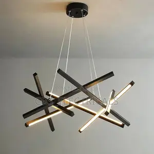 Modern Abstract Pick-Up Sticks LED Chandelier