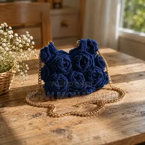 Crochet Rose Bags