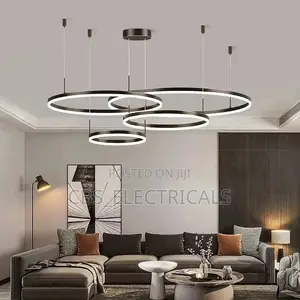Modern Multi-Ring Intersecting LED Chandelier (800mm)