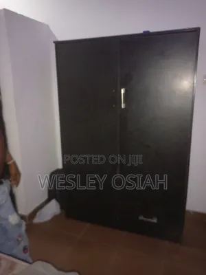 Modern Dark Espresso 2-Door Wardrobe