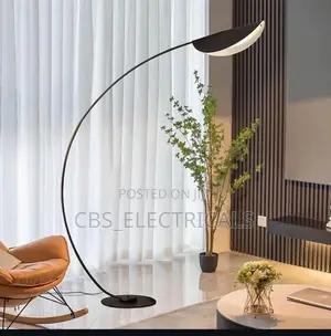 Nordic Modern Crescent Leaf Arc Floor Lamp