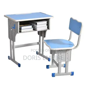 Quality Height Adjustable Metal Morden School/Students Writing Desk
